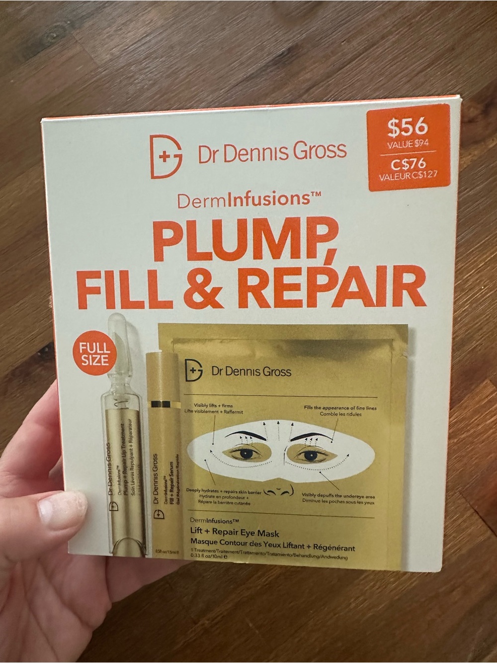 DermInfusions Plump Fill & Repair Eye Treatment - Gold